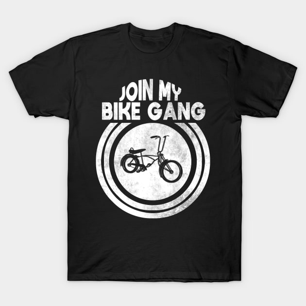 Join My Bike Gang T-Shirt by HappyGiftArt